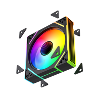 Ventiladores LOVINGCOOL con Diseño de Espejo Grande, RGB de 120 mm, Ventiladores de Refrigeración para PC, Ventiladores de CPU para Juegos de Computadora, Coloridos