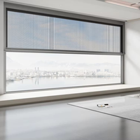 HUACAI Fabrik Intelligente Motorisierte Vertikale Auf- und Ab-Schiebefenster Moderne Villenfenster aus Aluminium mit Wärmedämmglas
