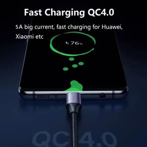 สายเคเบิลโพลีเมอร์65W ชนิด C สายเคเบิลไนลอนถัก PD USB C ถึง C ชาร์จข้อมูลอย่างรวดเร็ว - Product Image 5