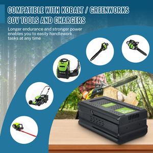 NOUVEAU Pack de batterie universel de remplacement à semi-conducteurs 5,5 Ah/6 Ah pour outils électriques sans fil 80 V/82 V et Kobalt 80 V - Product Image 5