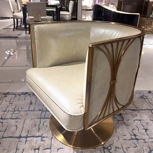 Luxo Aristocratic Genuine Leather Rocking Lounge <span class=keywords><strong>Chair</strong></span> para Home Office Quarto Características Varanda para Móveis de Sala - Product Image 5