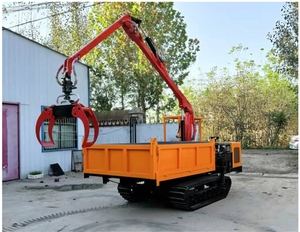 Maßgefertigter Greiferlader auf Raupenfahrwerk Montierter Radlader Holzgreifer - Product Image 1