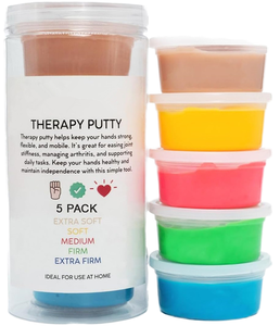 5種類 の 強度 が 選べる エコフレンドリー セラピーパテ キット 2オンス シリコン製 手 の リハビリ ストレス解消 フィジェット <span class=keywords><strong>DIY</strong></span> 知育粘土 - Product Image 1