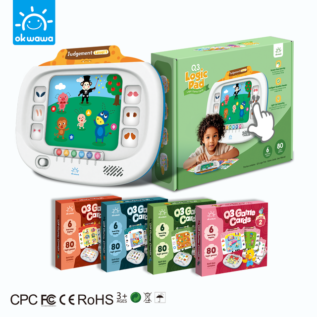 Portable Enlightenment Children Logical Training Learning Pad Electronic Games for Kids Education OEM ODM Customized Languages