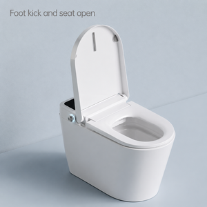 Inodoro Inteligente Alargado con Asiento Calefactado, Autolimpieza, Control Remoto, Drenaje en Forma de S, Montaje en el Suelo, Inodoro Inteligente Moderno T6 - Product Image 3