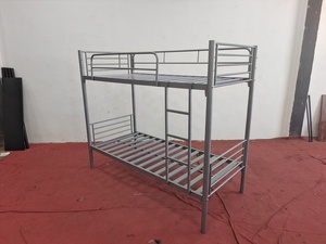 Lits métalliques robustes à deux niveaux pour ouvriers, étudiants et écoles - Product Image 2