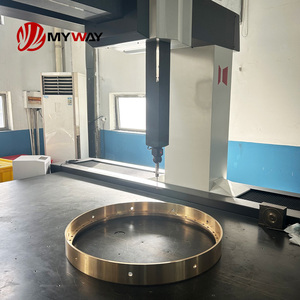 บูชทองเหลืองไร้น้ำมัน MYWAY ผลิตด้วยเครื่อง CNC และปลอกแบริ่งทองเหลืองหล่อขึ้นรูป  หล่อลื่นในตัวและทนต่อแรงเสียดทานสำหรับเครื่องจักร - Product Image 4