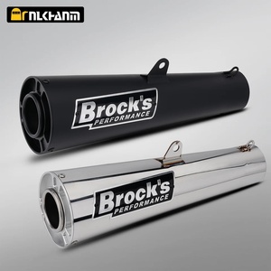 Nuevo Silenciador de Motocicleta BROCK de 51 mm/60 mm, de Acero Inoxidable y Fibra de Carbono, para GSX1300 Z900 R1 R6, Estilo Racing, para Bicicleta de Carreras - Product Image 1
