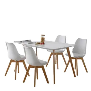 Bazhou Factory Direct Wholesale Juego de comedor Sillas Mesa Muebles Lujo 80*120 Mesas de comedor y 2/4/6/8 Muebles para el hogar