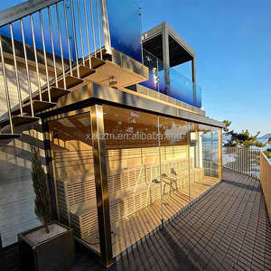 Sauna extérieur moderne isolé et électrique, de forme carrée, pour le <span class=keywords><strong>yoga</strong></span>, le bien-être, les climats froids, jardin, maison de sauna en bois de luxe - Product Image 5