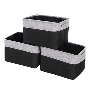 Atacado Dobrável Lona PE Plástico Retangular Armazenamento Cubo Caixas Cesta de Brinquedo Infantil Caixas Dobrável Prateleira Organizando Cesta - Product Image 1