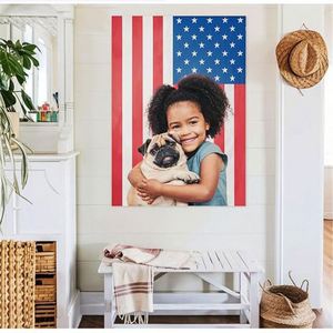 Bandera Americana Rosa Personalizada de 3x5 pies, Duradera, Antiarrugas, Ecológica, Impresión Digital a Doble Cara, Poliéster, Banderas Personalizadas - Product Image 4