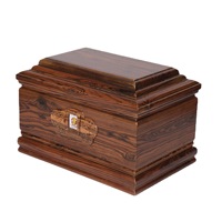 Petite urne en bois massif d'ébène Dalbergia pour homme/femme, boîte d'anniversaire, cercueil, fournitures funéraires, biodégradable, durable
