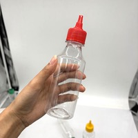Bouteille de distribution en plastique de qualité alimentaire pour ketchup, moutarde, vinaigrette
