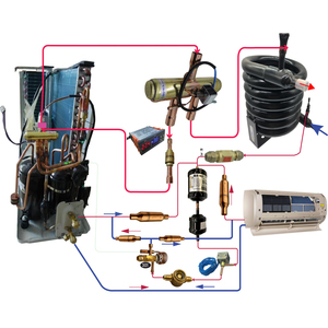 Échangeurs de chaleur tubulaires 2HP fonctionnant comme <span class=keywords><strong>chauffe</strong></span>-<span class=keywords><strong>eau</strong></span> <span class=keywords><strong>à</strong></span> pompe <span class=keywords><strong>à</strong></span> chaleur 18000BTU/4500kcal ou unités de réfrigération 0.5HP - Product Image 3