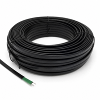 Cable Calefactor Autorregulable de Cobre 24V 20W con Aislamiento PE Plano de Doble Núcleo para Protección Contra Congelación de Tuberías