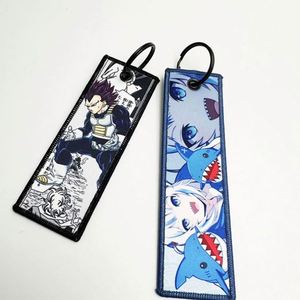 Custom Woven Fabric Embroidery Keychain Jet Tags <b>Key</b> Tag Customizable Accessories - Product Image 5