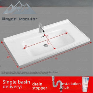 Wayon Luxury Artistic Vessel Sink Collection in Ceramic &amp; Glass for Modular Home Suites - Product Image 3