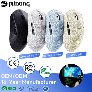 Souris de jeu sans fil ultra-légère en fibre de carbone MLOONG 2026 MX301PRO, taux de polling 1K, 16000 DPI, programmable - Product Image 1