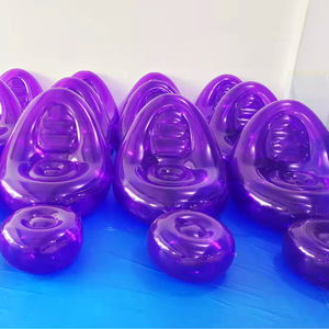 <b>Inflatable</b> <b>Sofa</b> Chair 115x95x90cm Transparent Purple PVC Outdoor Folding Air <b>Sofa</b> For Adults - Product Image 1