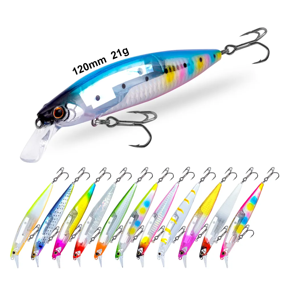 HONOREAL 120mm 21g Flashing Blade Fishing Lure Remote Control Fishing Lure Minnow Floating Swimbait Lure