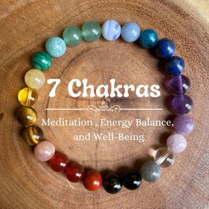 TUBMEELLUWA 7 Chakra Bracelet - Adjustable Braided Beaded Crystal Stone Bracelet With Tiger's Eye - View #4