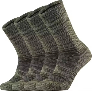 OEM Men's Dark Grey Spandex Knitted Crew <b>Socks</b> Soft Anti-Slip for Autumn Spring Disposable Bottom Logo High Quality - Product Image 6