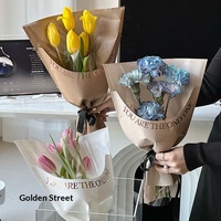Sacs d'emballage pour bouquets de fleurs multi-branches et à branche unique, manchons imperméables pour fleurs, emballage de bouquets, vente en gros