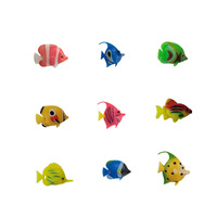 Vif Paysage Aquarium Ornement Décoration Poisson En Plastique Flottant Poissons Artificiels Petit Poisson Tropical Simulation