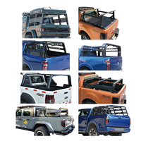 Acier noir 4x4 Pickup Ute Baignoire Rack Camions Roll Bar Camion Lit Rack Ajuster Sport Bars Lit Rack avec Revêtement En Poudre