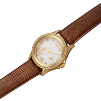 Montre à Quartz de Luxe Simple avec Bracelet en Cuir, Boîtier en Acier Inoxydable, Cadran en Verre, Aiguilles, Style Affaires et Charme Tendance