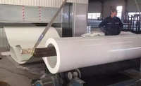 Panneau latéral de camion en PRV isolé léger, feuille de fibre de verre lisse avec gelcoat, durable thermiquement pour carrosserie de camion frigorifique et de camping-car