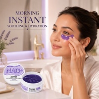 Masque Hydrogel Anti-Poches à la Caféine et au Bakuchiol, Marque Privée, avec Collagène et NAD+, Patchs pour le Contour des Yeux