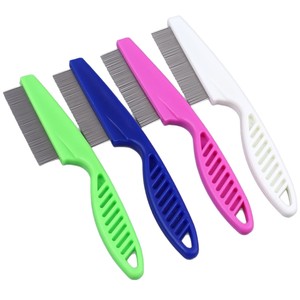 Peigne pour animaux de compagnie à poignée blanche avec aiguille en acier pour l'élimination des poux de <span class=keywords><strong>puces</strong></span> de chien <span class=keywords><strong>chat</strong></span> peigne à <span class=keywords><strong>puces</strong></span> dense matière plastique directement du fabricant - Product Image 5