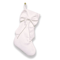 Chaussettes de Noël en velours, très mignonnes et ludiques, durables et écologiques, pour la décoration de la cheminée intérieure lors de fêtes à la maison