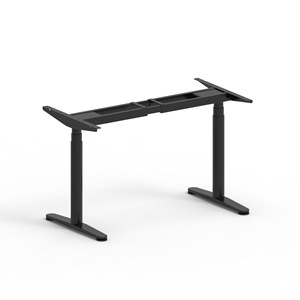 โครงโต๊ะปรับระดับความสูงด้วยไฟฟ้า รุ่น 2DF3 มอเตอร์คู่ 3 ตอน ฐานยกโลหะทรงกลม สำหรับสำนักงาน ห้องเรียน และเล่นเกม - Product Image 1