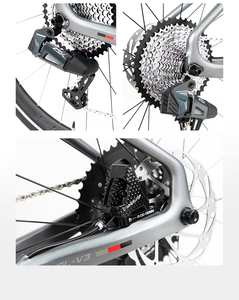 Nueva <span class=keywords><strong>Bicicleta</strong></span> de Carretera de Fibra de Carbono Twitter <span class=keywords><strong>Gravel</strong></span> V3 WheelTop GEX de 13 Velocidades con Frenos de Disco Hidráulicos y Eje Pasante, 700*40C - Product Image 4