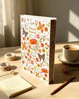 Organisateur/Agenda à Couverture Rigide Cousue sur Mesure, Bords Imprimés en 3D, Motifs Floraux Vibrants, 80 Feuilles, Vente en Gros, OEM, Journal Cadeau