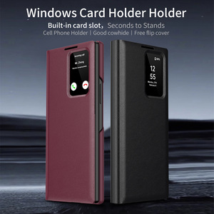 Étui de téléphone à clapet IDEAL en gros avec fenêtre intelligente pour <span class=keywords><strong>Samsung</strong></span> S25 S24 S23 S26 Ultra Z Fold 7 6 <span class=keywords><strong>5</strong></span> 4 – Housse de luxe pour mobile - Product Image 1