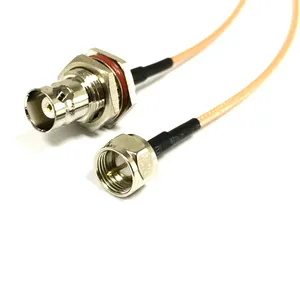 Audio Video Cable BNC Female Switch F male Pigtail adapter RG316 15cm 6" wholesale price