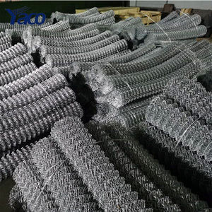 Valla de patio de recreo de 2m de altura 50X50mm Malla de alambre de diamante Valla de campo <span class=keywords><strong>verde</strong></span> Valla de enlace de cadena - Product Image 5