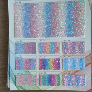 Cuero Brillante de PU Impermeable con Destellos Finos de Arcoíris de 0.6mm para Maletas, Zapatos, Fundas de Teléfono Móvil, Bolsos, Muebles y Uso Decorativo - Product Image 6