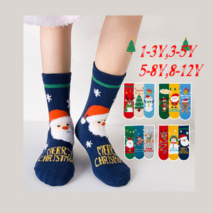 YL hiver chaud coton peigné bébé enfants enfants vacances chaussettes confortables mignon garçons filles cadeau <span class=keywords><strong>de</strong></span> noël chaussettes - Product Image 1
