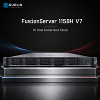 Nouveau serveur d'infrastructure de cloud de virtualisation FusionServer 1158H V7 1U double socket en rack d'origine