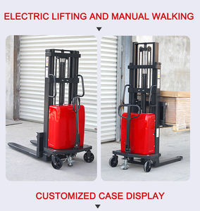 Gerbeur semi-électrique à jambes fixes, gerbeur à palettes, chariot élévateur 1000 kg, 1500 kg, 2000 kg, gerbeur à palettes à batterie - Product Image 5