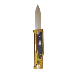 Cuchillo de bolsillo Gravity EDC de acero D2 con mango de aluminio, apertura mecánica física, superventas en comercio electrónico, cuchillo táctico plegable - Product Image 1