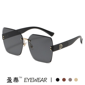 Eyewear Frameless Gradient Sunglasses UV400 Women's Fashion Sun <b>Glasses</b> - Product Image 4