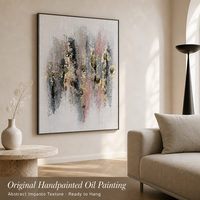 Peinture abstraite sur toile en techniques mixtes, faite à la main, avec pierres naturelles vertes colorées, art mural pour la décoration de la maison