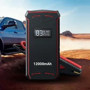 Démarreur de saut de voiture de batterie au Lithium de batterie de puissance élevée/démarreur de saut de voiture de propulseur de batterie portatif multifonctionnel 12v