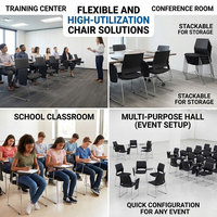 Chaise de formation avec tablette, en fibre de verre PP, chaise de travail pour adultes, chaise de bureau pour la formation scolaire